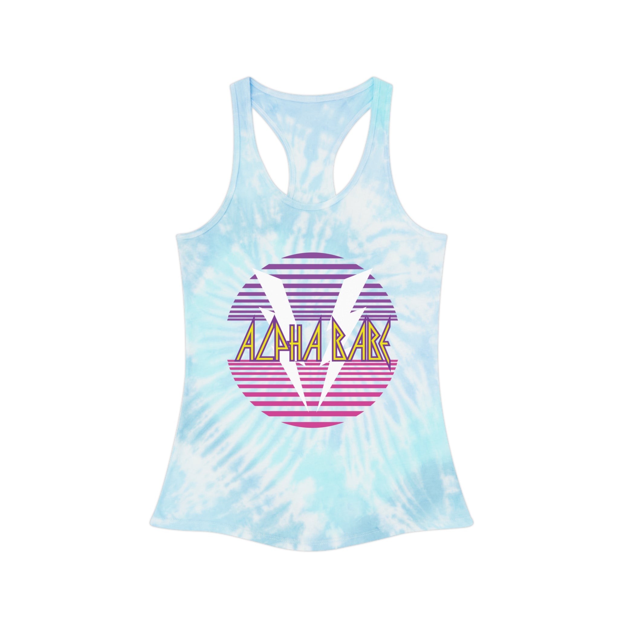 Alpha Babe Tie Dyed Racer Tank