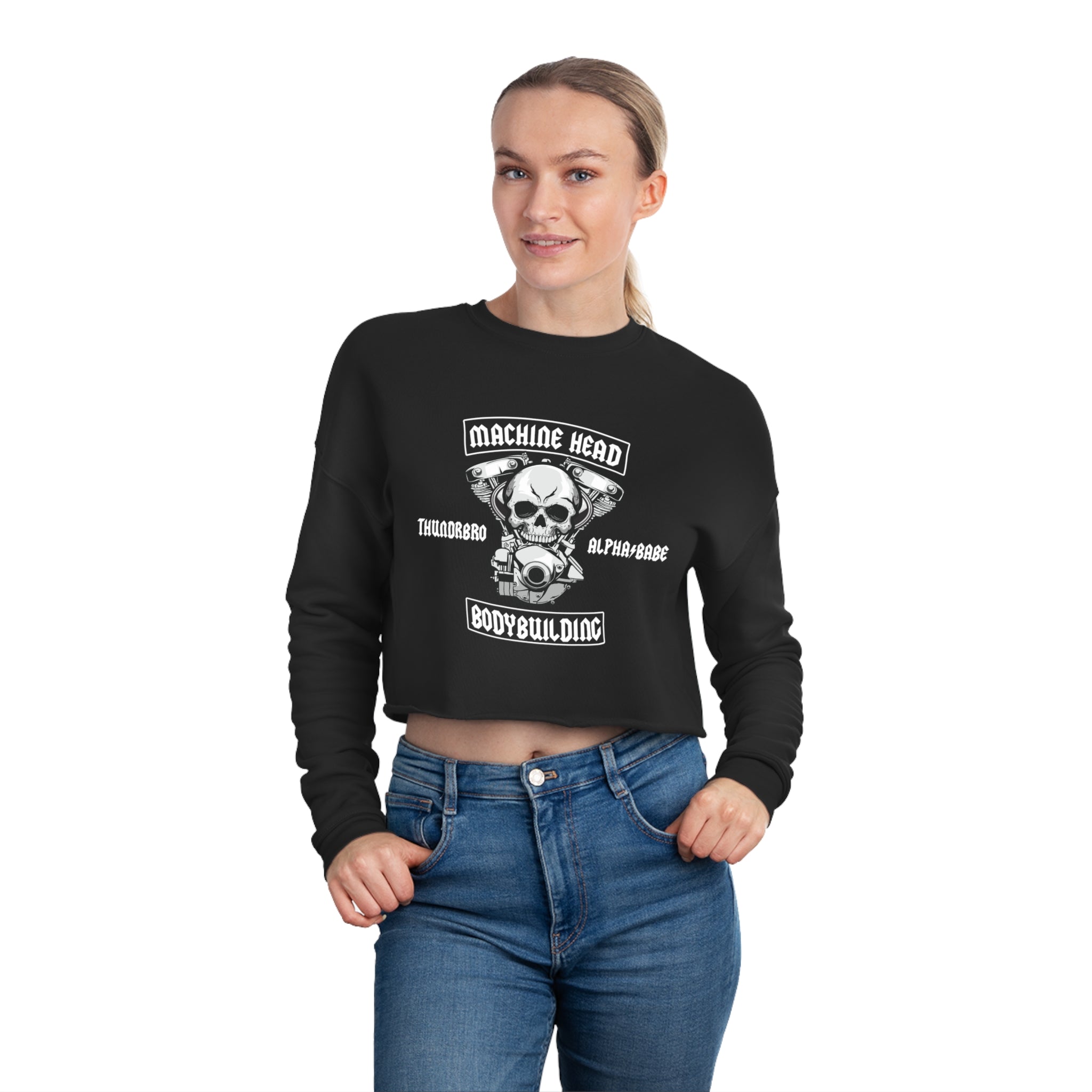 Machine Head Badass Crop Sweatshirt